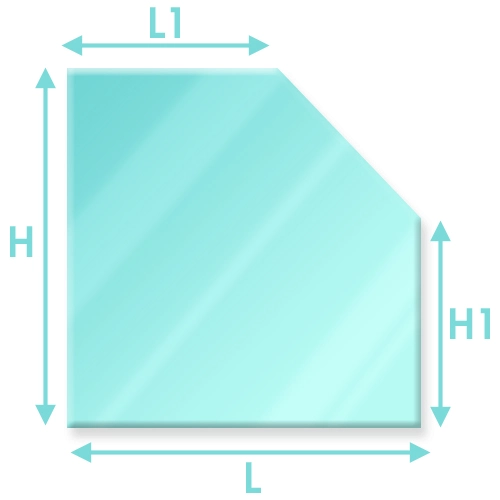 Crédence en verre classique sur mesure planilaque rich aluminium 6 mm -  SOGEMI